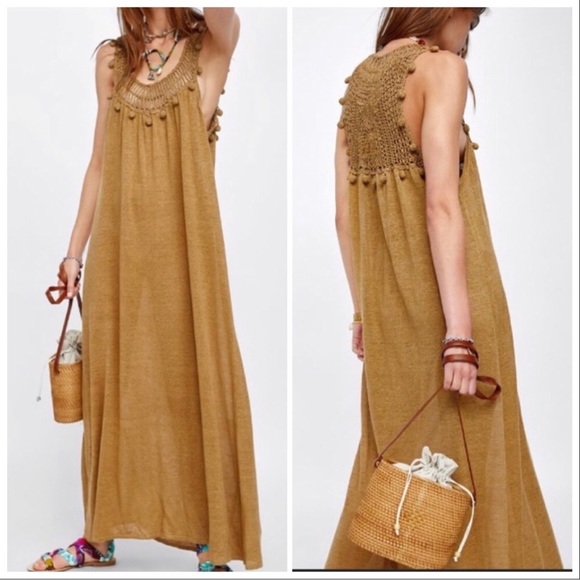 Zara Dresses Last Nwt Zara Sand Contrasting Crocheted Dress Poshmark